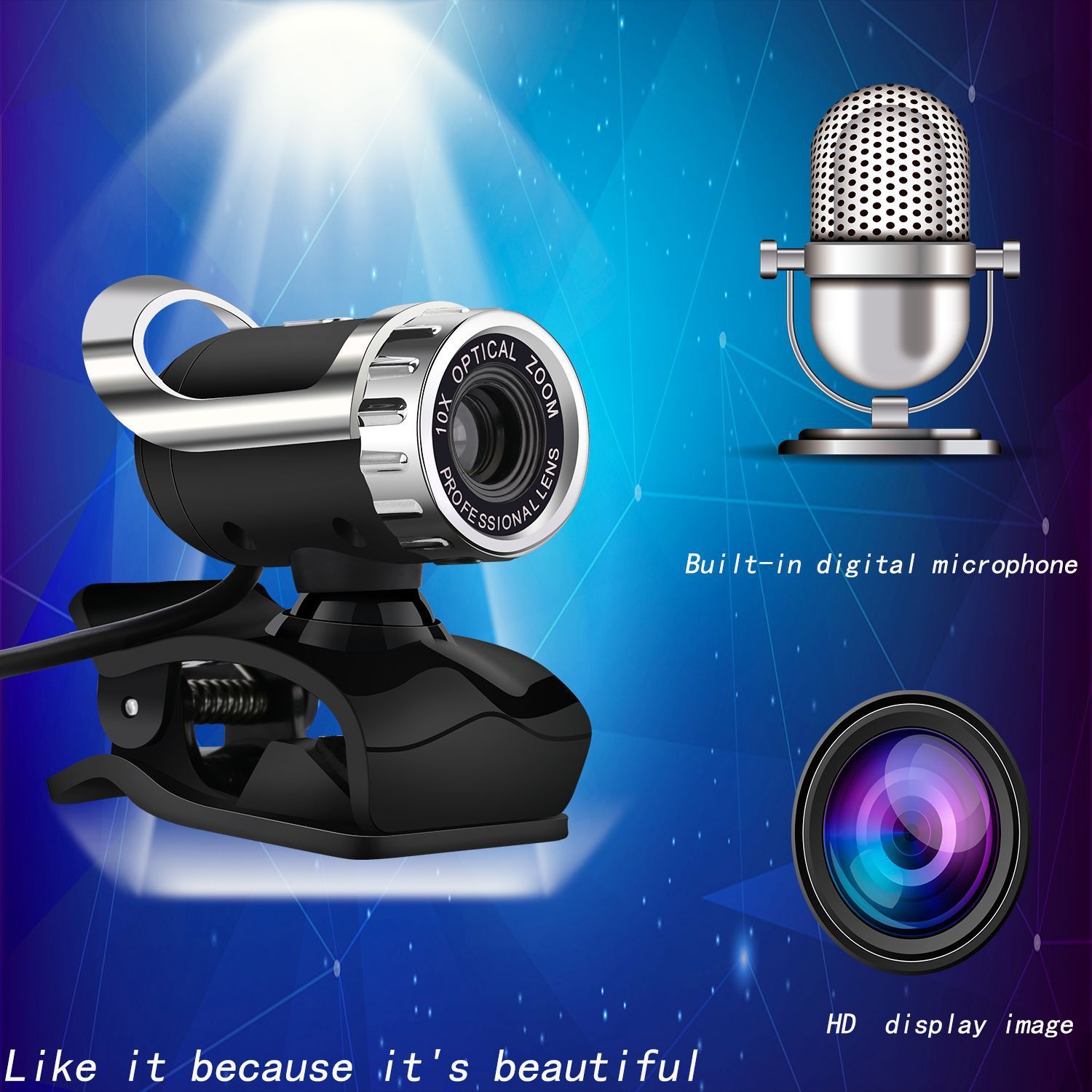 ClearView HD — Notebook USB Computer Camera