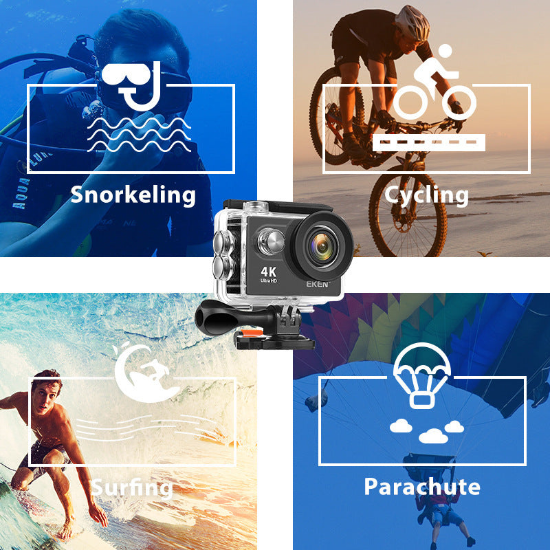 AquaVision™ H9R Sports Camera – Waterproof HD Action Camera with Anti-Shake Stability
