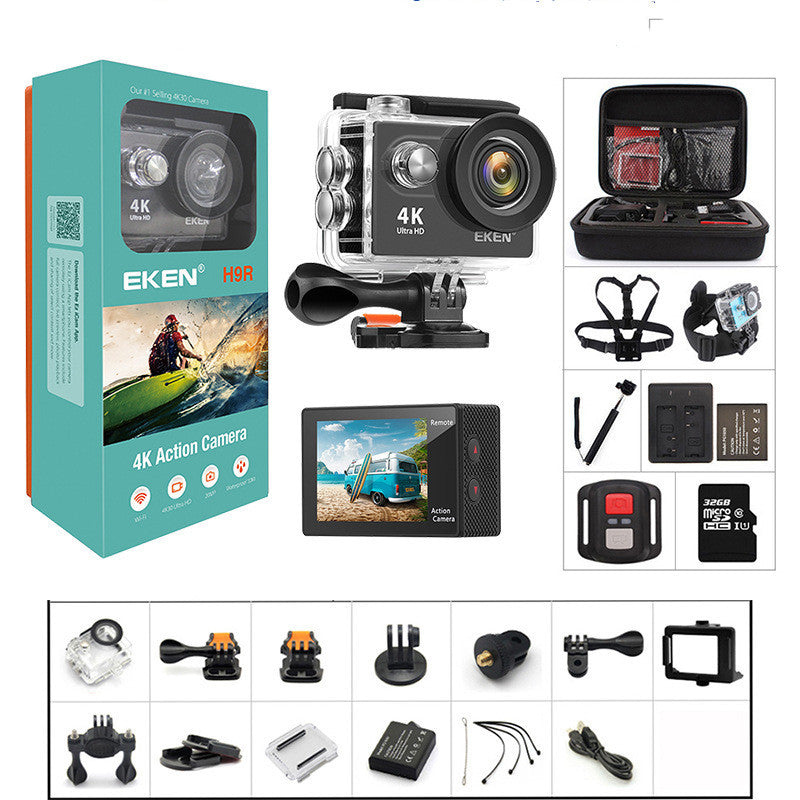 AquaVision™ H9R Sports Camera – Waterproof HD Action Camera with Anti-Shake Stability