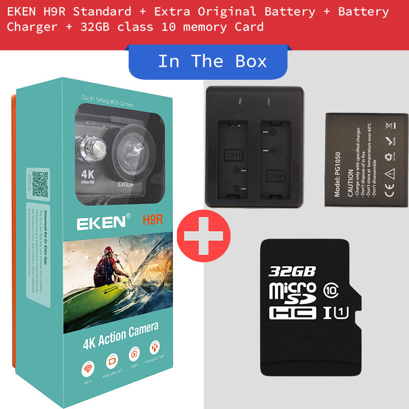AquaVision™ H9R Sports Camera – Waterproof HD Action Camera with Anti-Shake Stability
