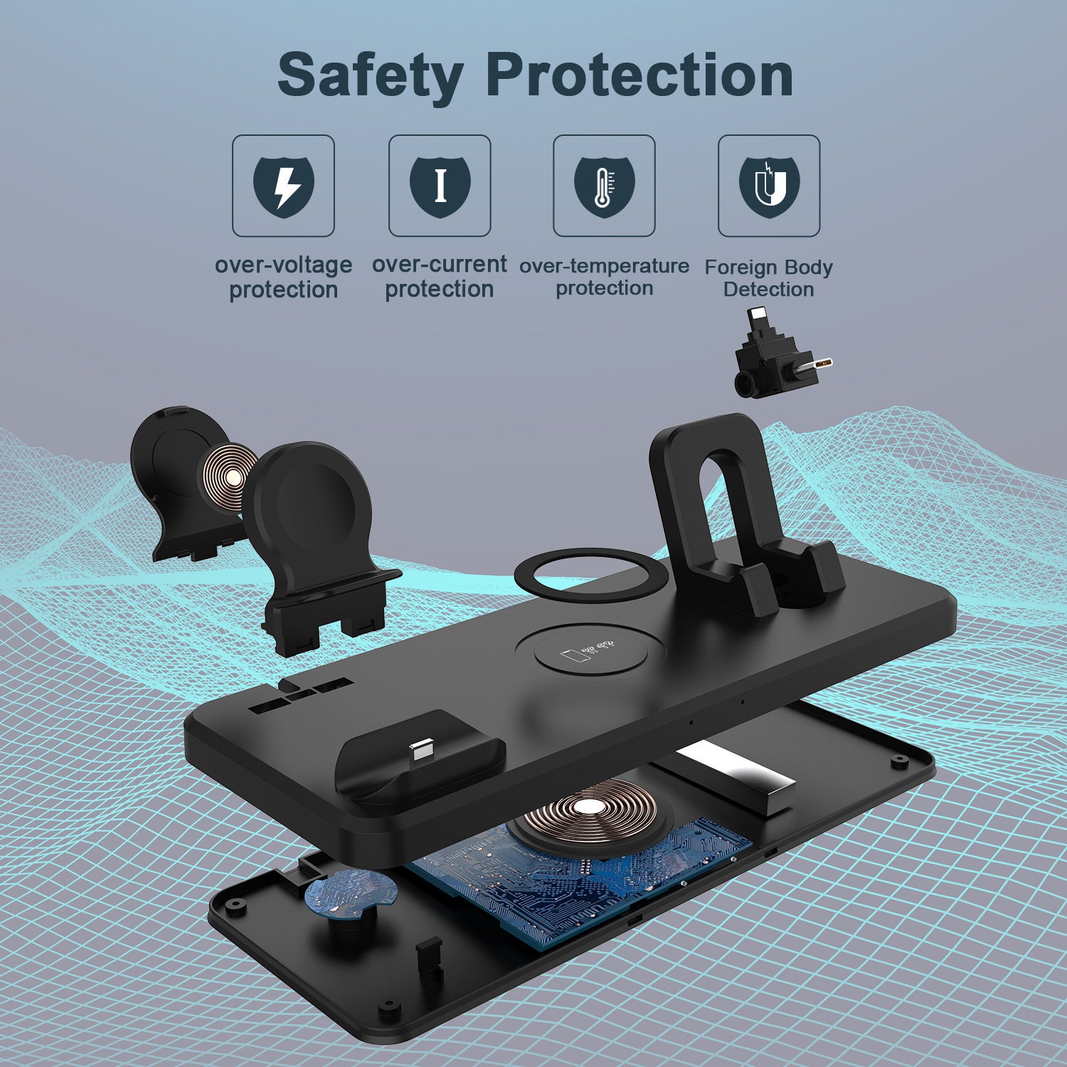 PowerHub 6-in-1 Wireless Charger