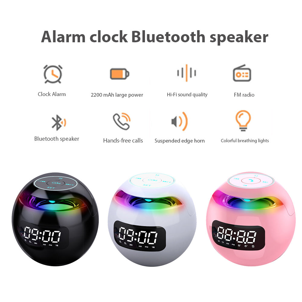 SoundSync™ Portable Wireless Alarm Clock Bluetooth Speaker