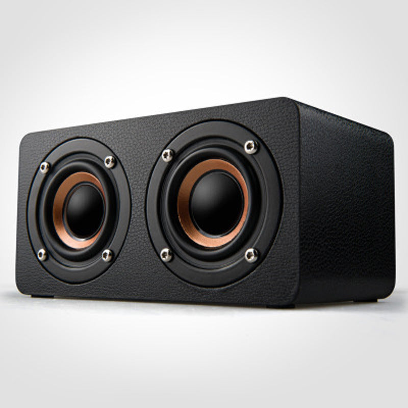 WoodTone™ M5 Wooden Wireless Bluetooth Speaker – Elegant Sound for Your Home, Desk, and More