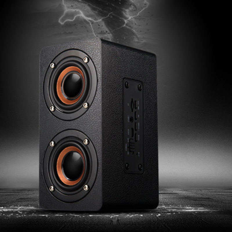 WoodTone™ M5 Wooden Wireless Bluetooth Speaker – Elegant Sound for Your Home, Desk, and More