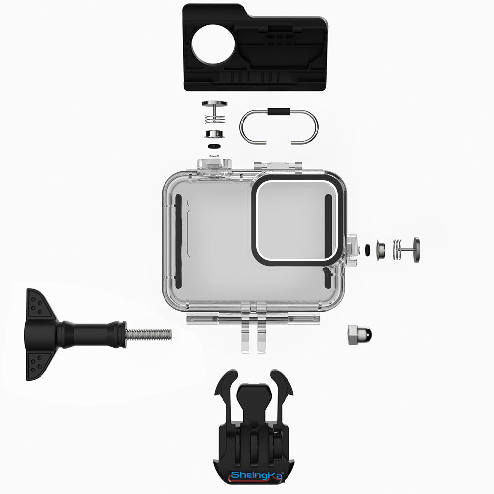 AquaShield Pro Waterproof Case for GoPro Hero 8 & 9 Black