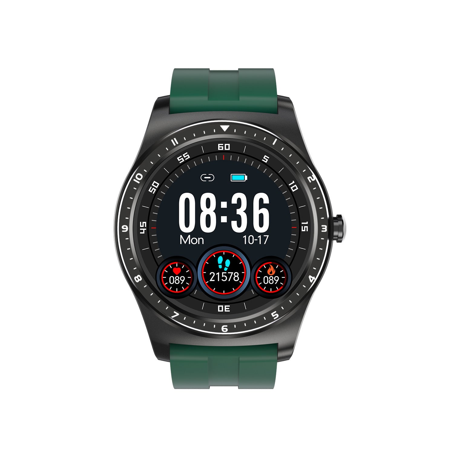 VitaPulse™ Full Circle Touch Smartwatch: Heart Rate, BP & Sleep Monitor