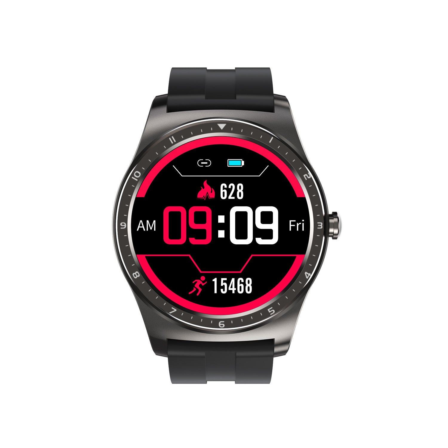 VitaPulse™ Full Circle Touch Smartwatch: Heart Rate, BP & Sleep Monitor