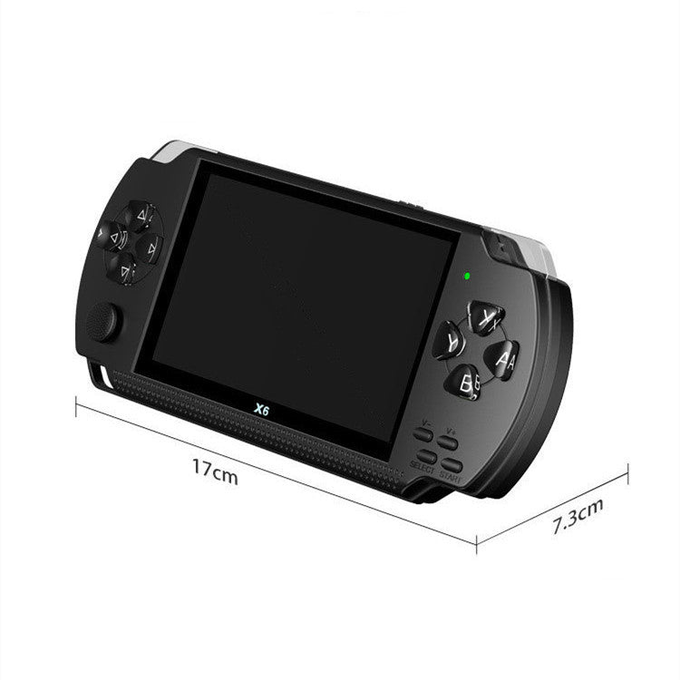 X6 Pocket Arcade: Handheld Game Console with 4.3-Inch Color Screen