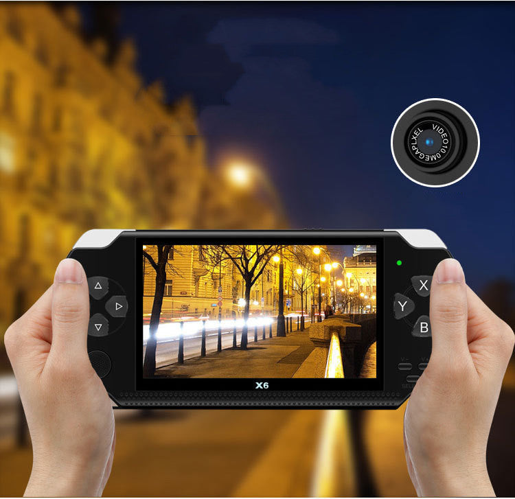 X6 Pocket Arcade: Handheld Game Console with 4.3-Inch Color Screen