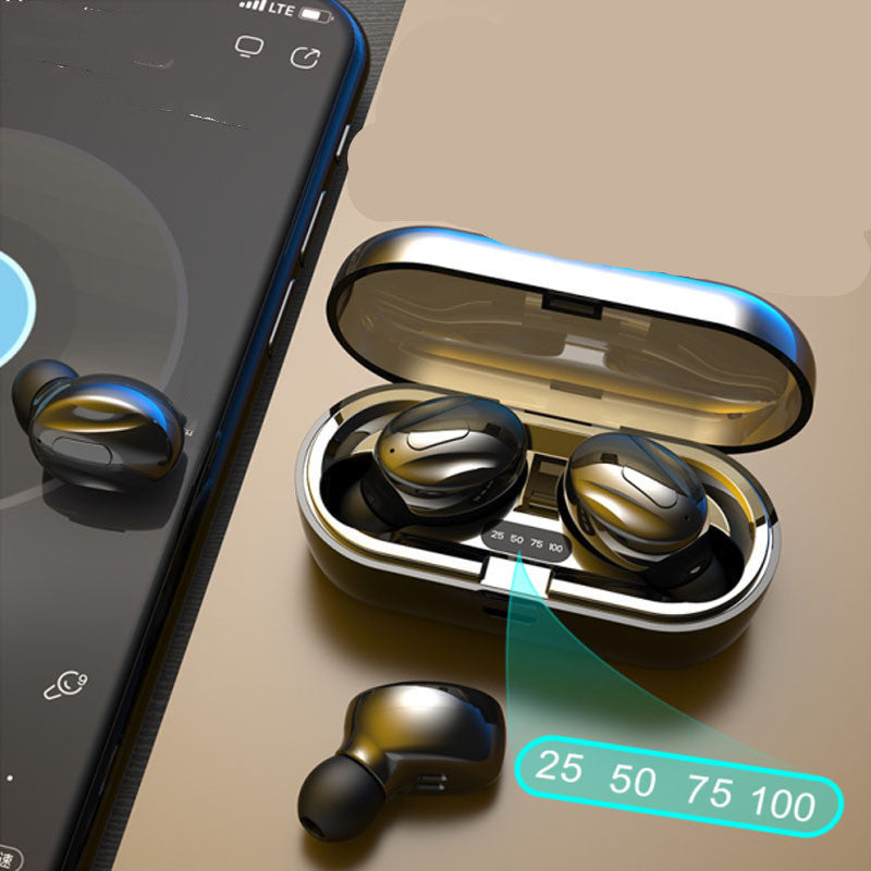 EchoBeats LED Digital Display In-Ear Bluetooth Earphones