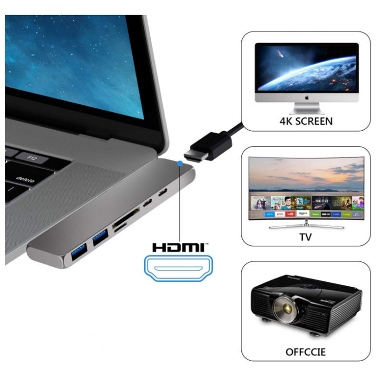 TwinLink Pro — Dual Type-C Hub Adapter for MacBook Pro & Air