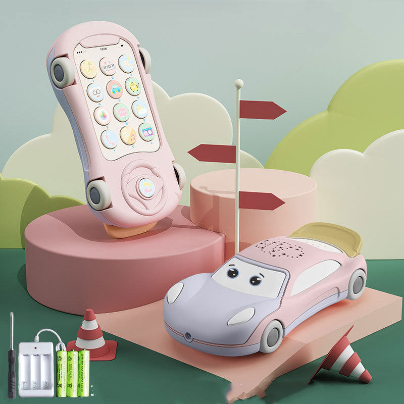 LumoLearn™ Baby Telephone Toy with Luminous Projector & Learning Car