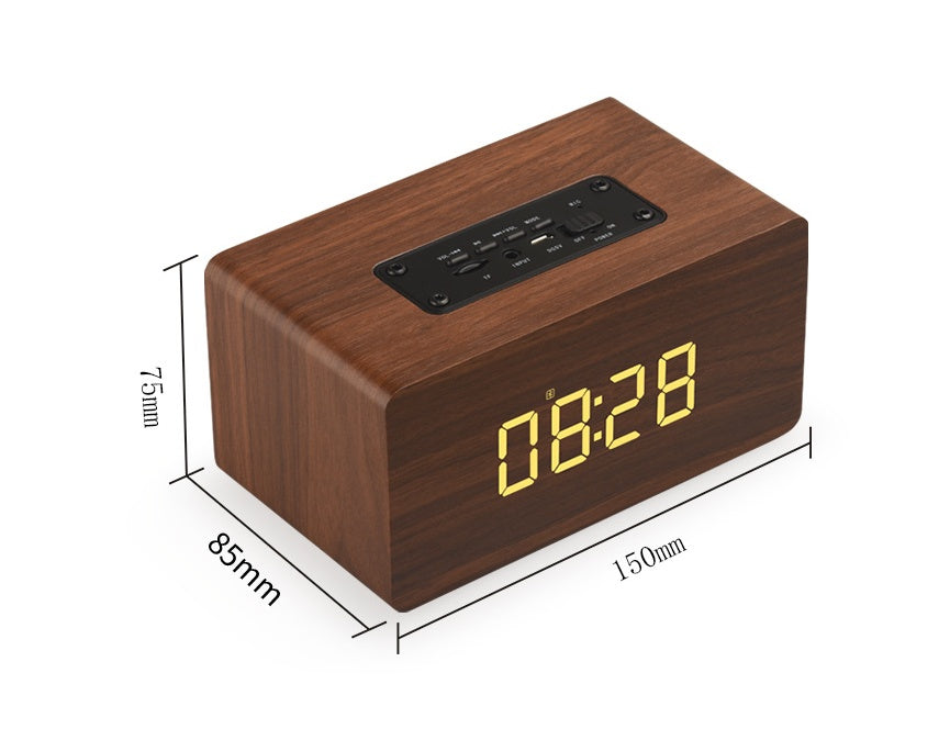 The TimelessTone Wooden Bluetooth Speaker Clock