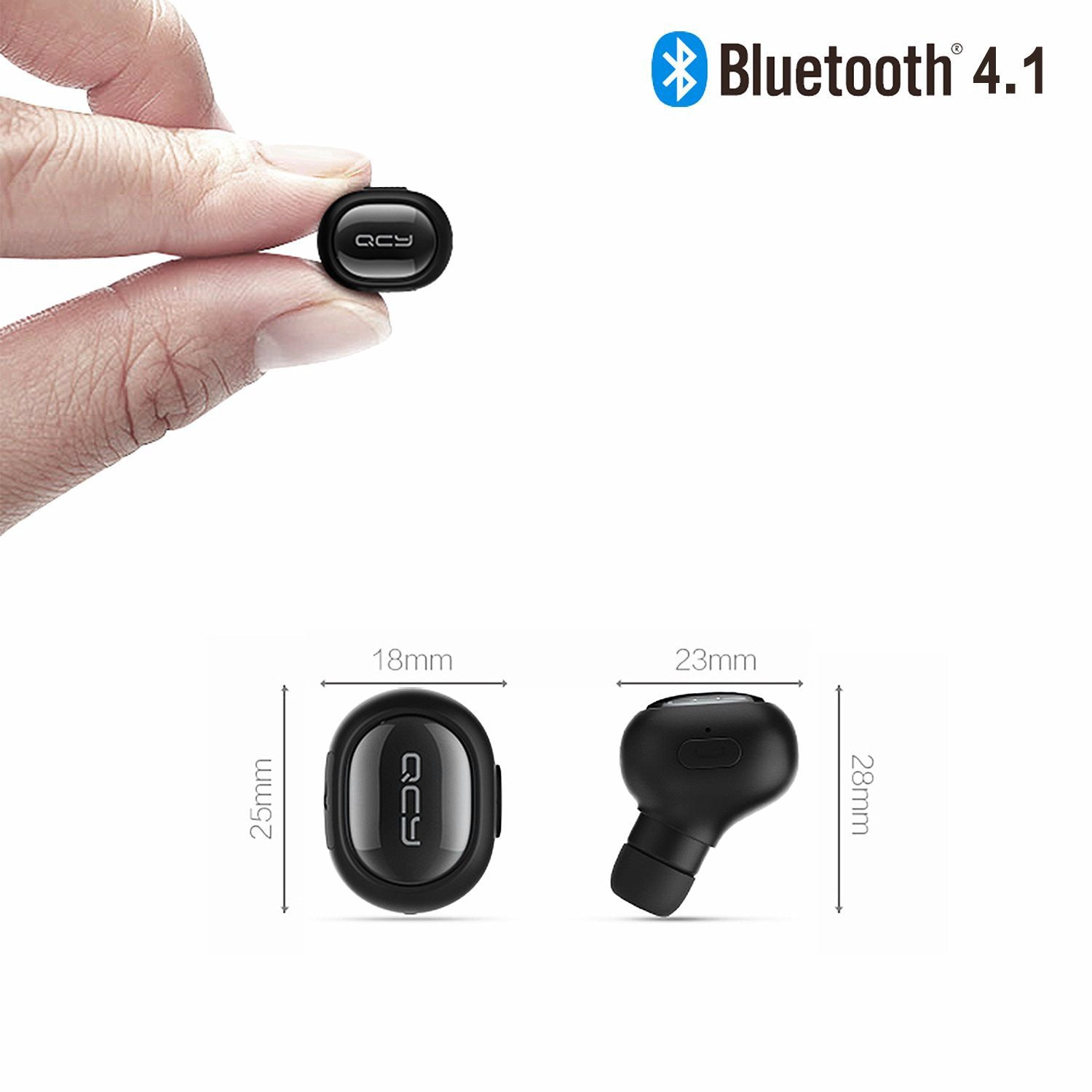QCY Q26 Combo: Bluetooth Car Calls & Portable Earphone Headset Set