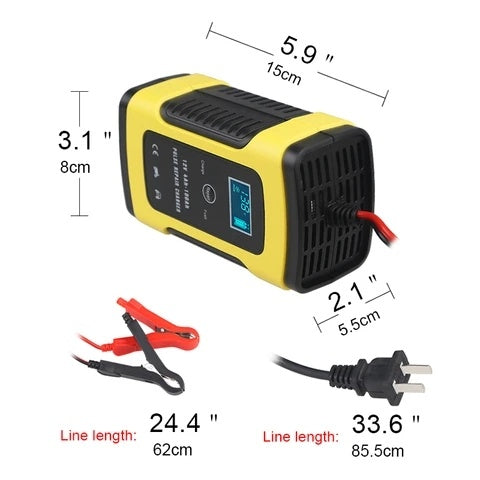 PowerPulse 12V: Intelligent Automatic Car Battery Charger
