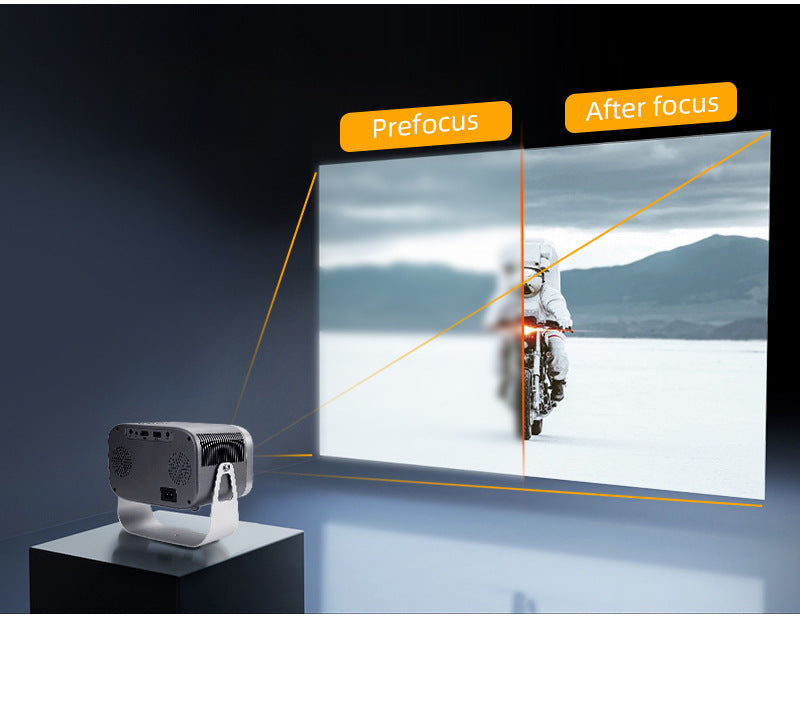 LumaVista Pro – Home HD Portable Projector with Adjustable Bracket