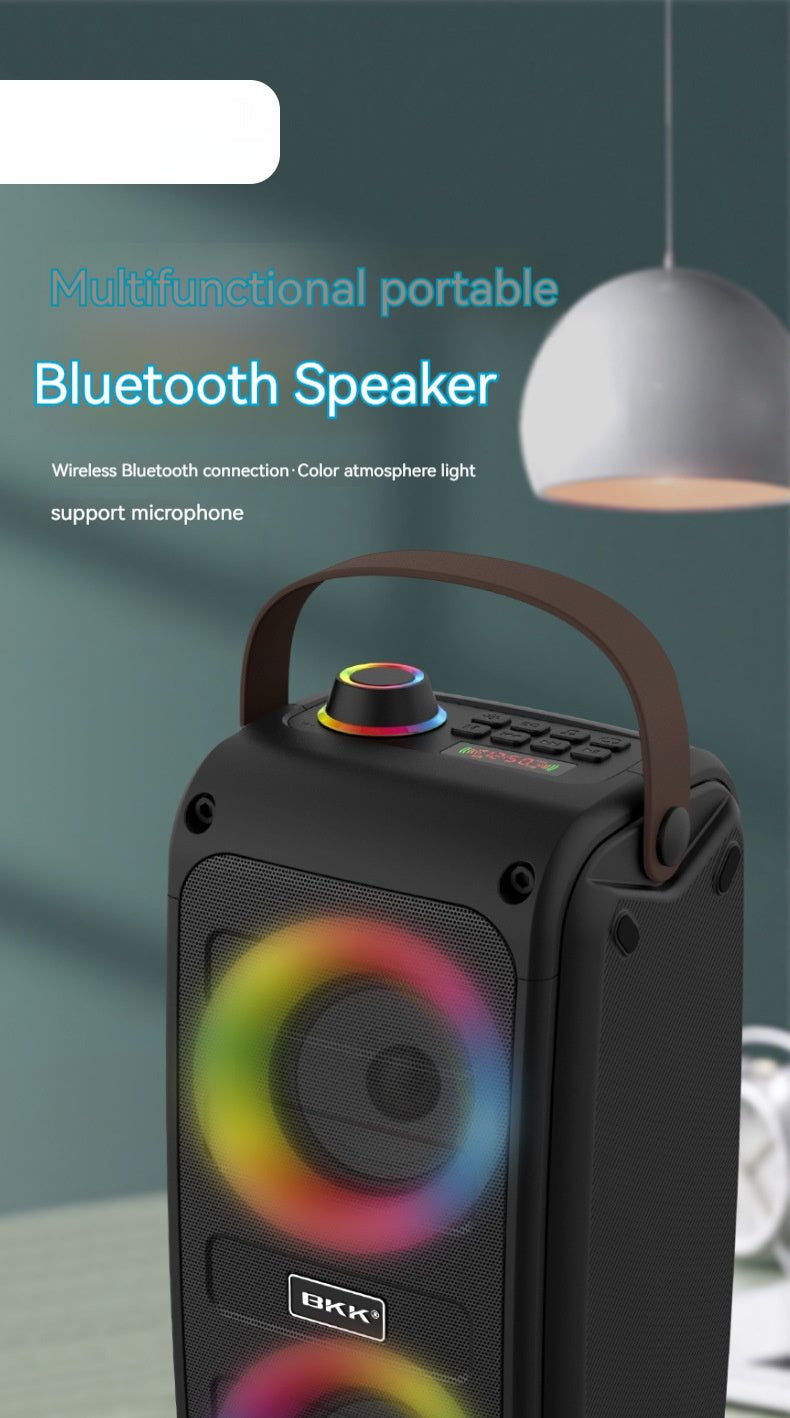 GlowBeat Portable Bluetooth Speaker with Color Light Show