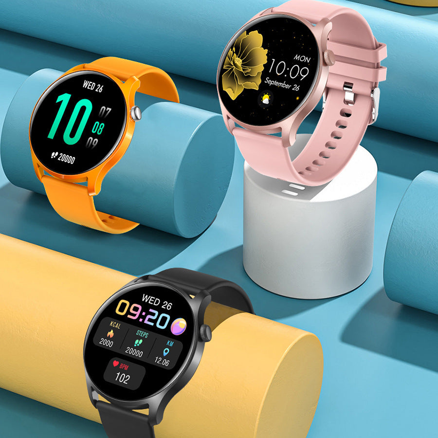 HealthTrack™: Bluetooth Smartwatch with Heart Rate & Blood Pressure Monitoring