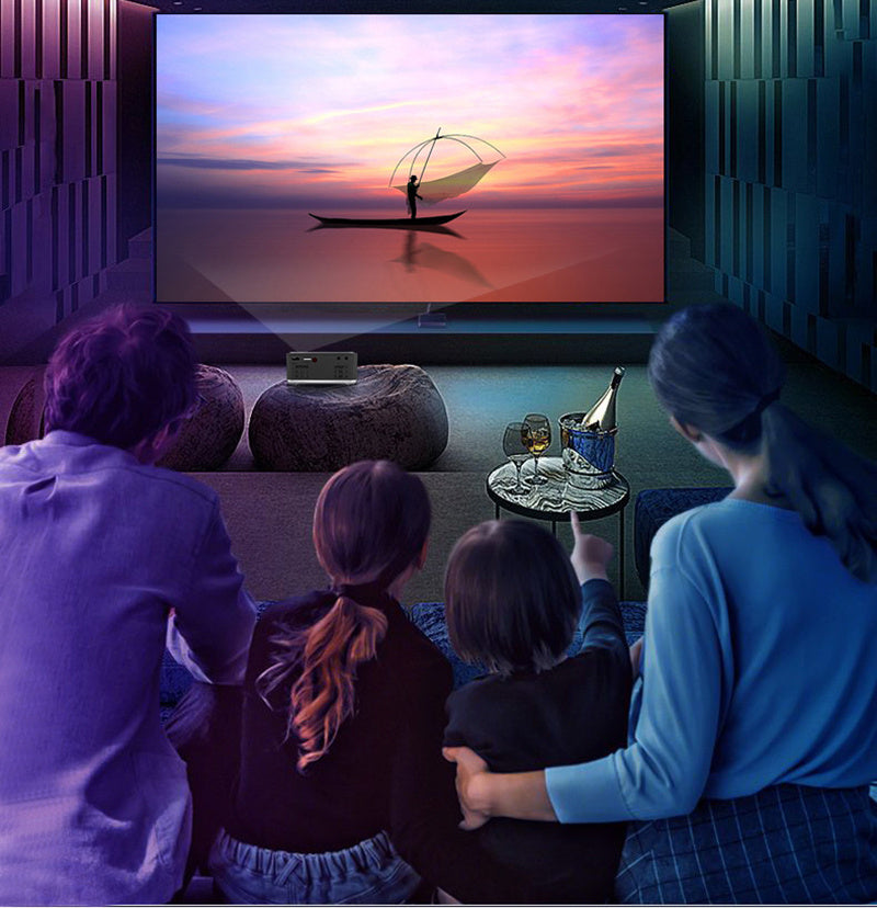 VisionBeam Mini LED Projector – Compact, Powerful Home Theater Experience in the Palm of Your Hand