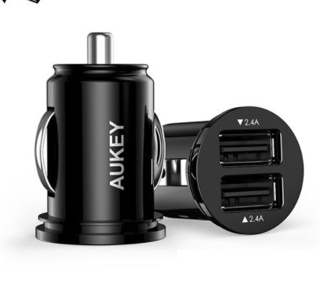 Aukey DuoVolt Élan – Ultra-Compact Dual USB Car Charger