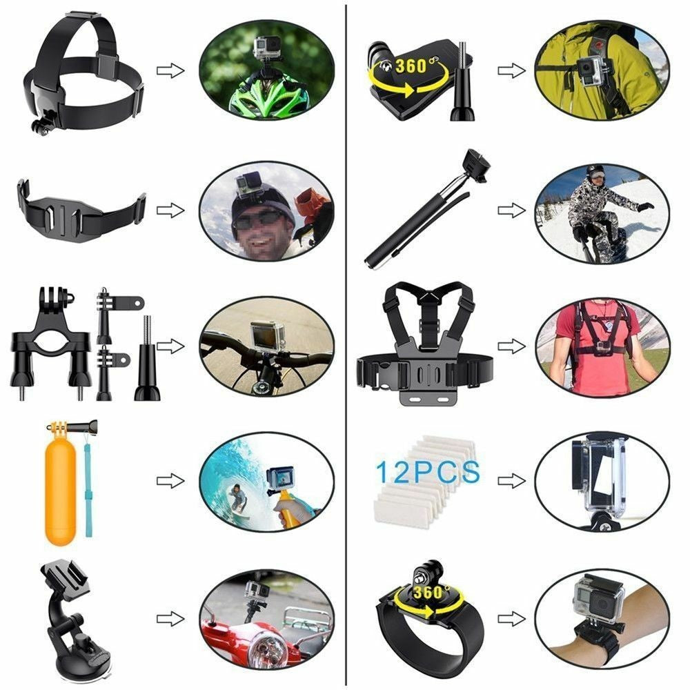 ActionCam Pro Kit – Sports DV Camera Accessories