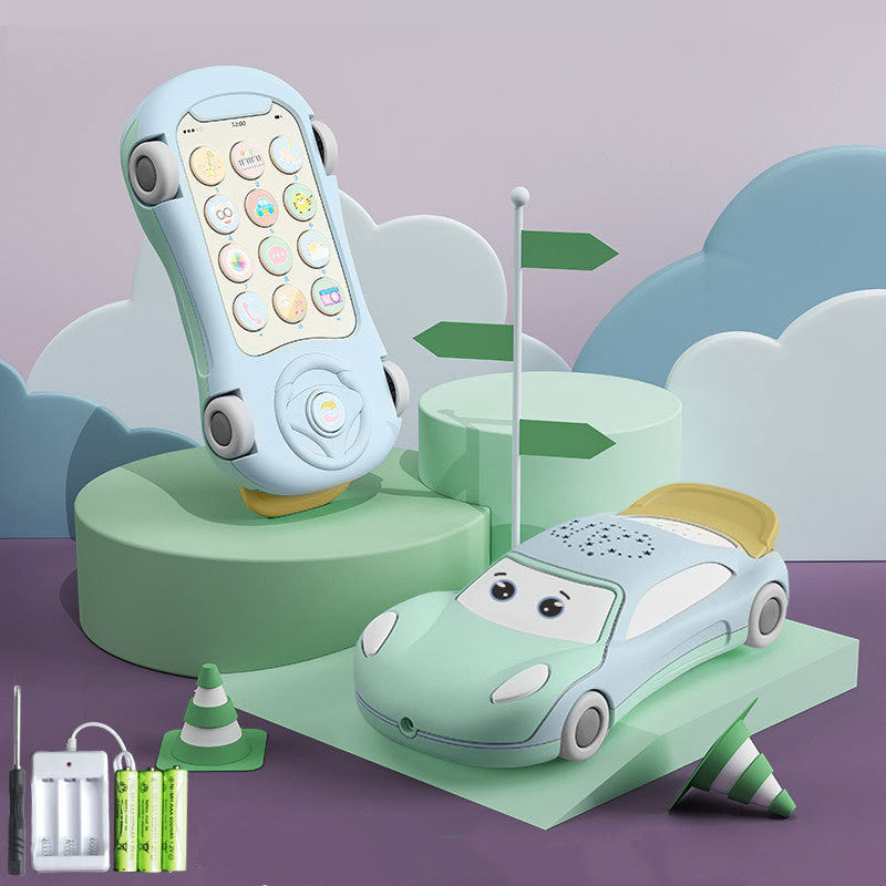 LumoLearn™ Baby Telephone Toy with Luminous Projector & Learning Car