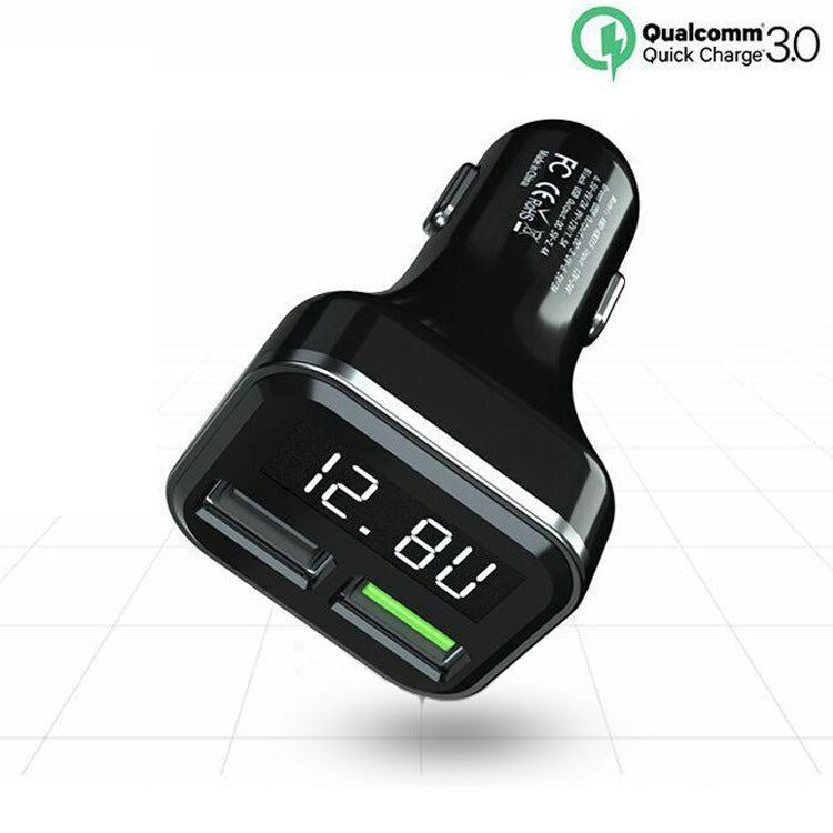 VoltAura™ LuxeCharge — Premium Car Charger with Display