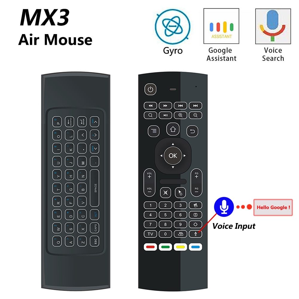 AirControl Pro™ — Backlit Smart Voice Remote & Wireless Keyboard