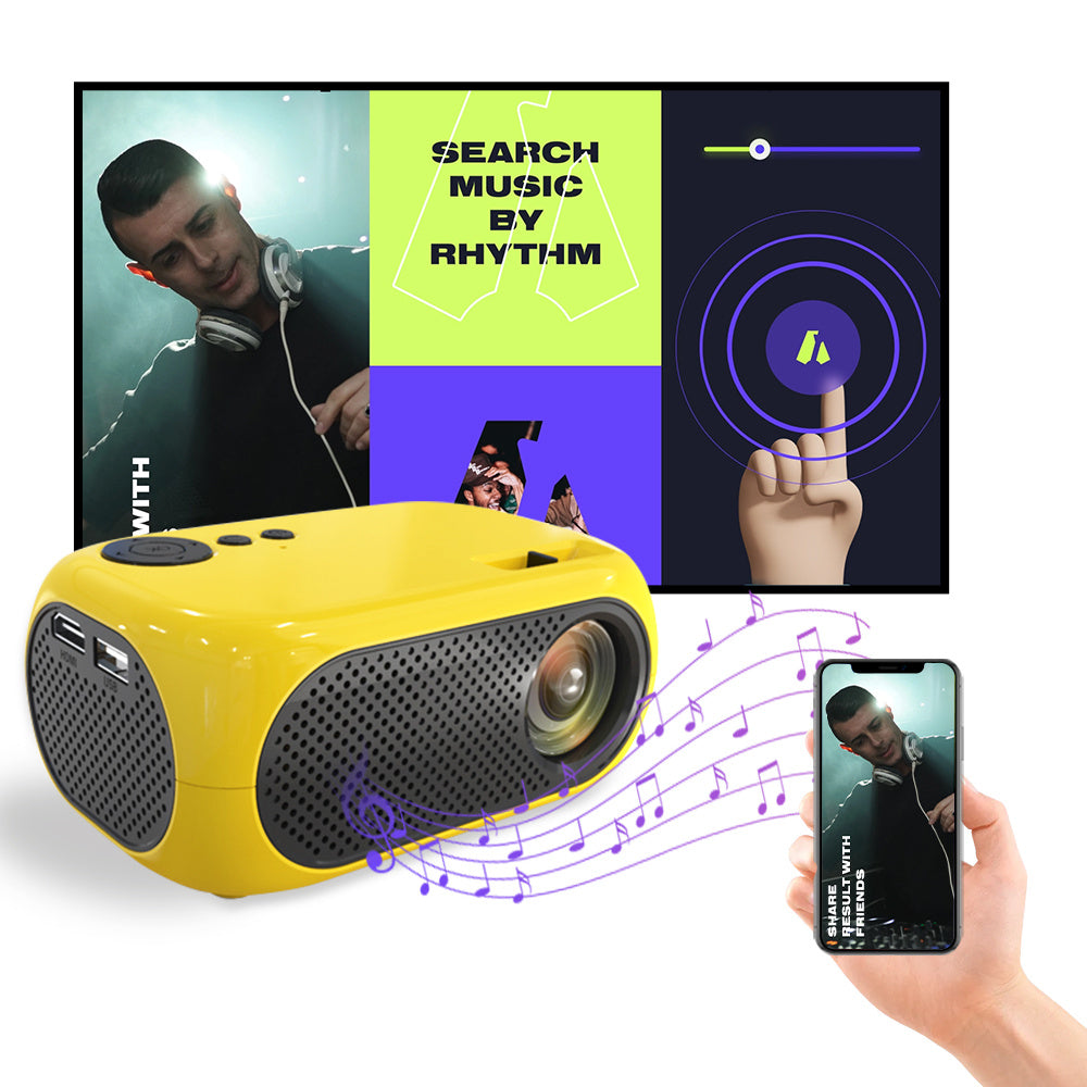 CineGlow™ MicroVista 1080P Portable Projector