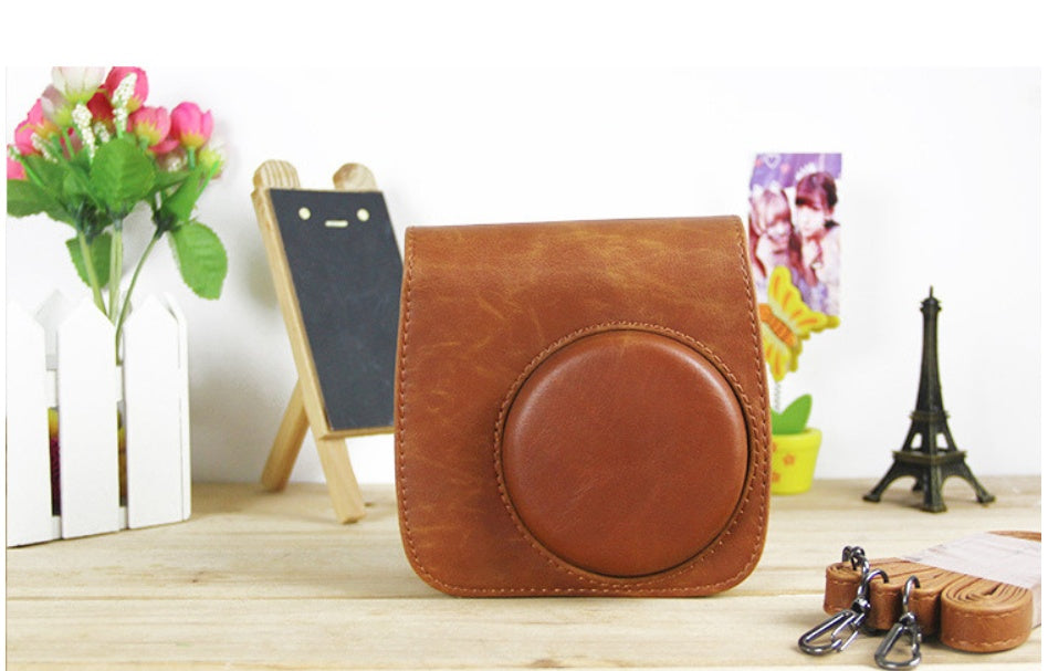 The LuxeGuard Mini Leather Camera Case