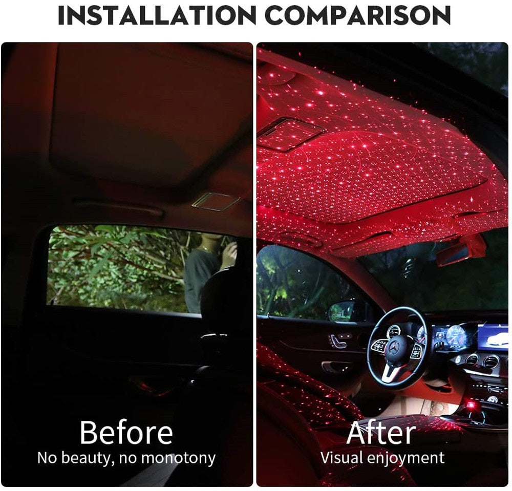 GalaxyGlow™ Star Light Projector & LED Car Interior Lights