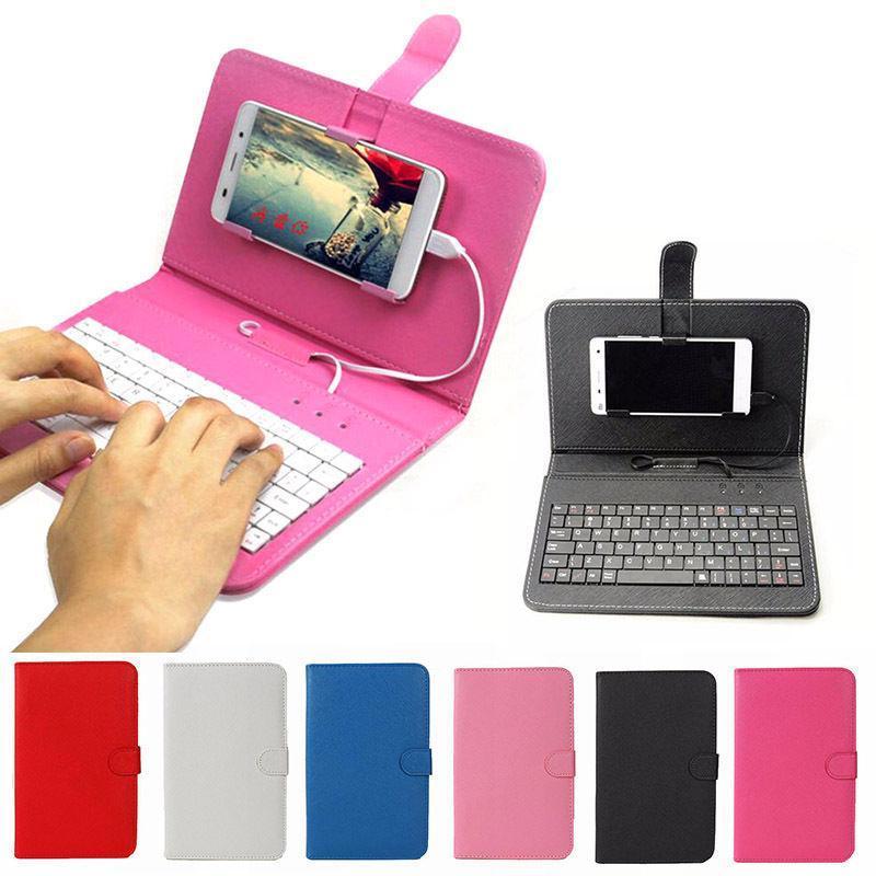 SlimPad™ Ultra-Thin Leather Bluetooth Keyboard Case for Mobile Phones – Elegance Meets Functionality