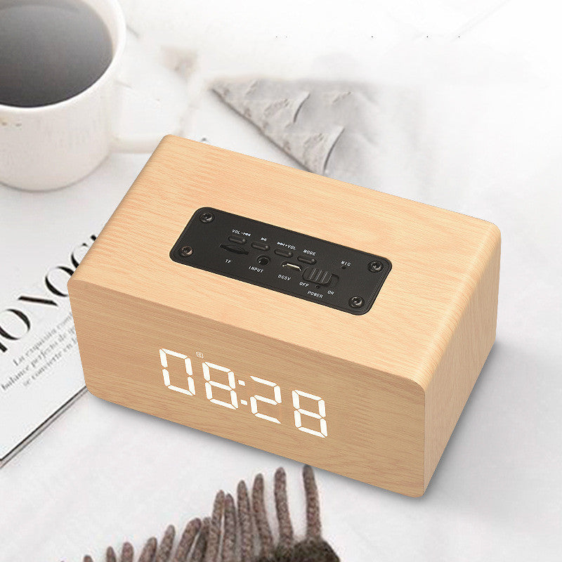 The TimelessTone Wooden Bluetooth Speaker Clock