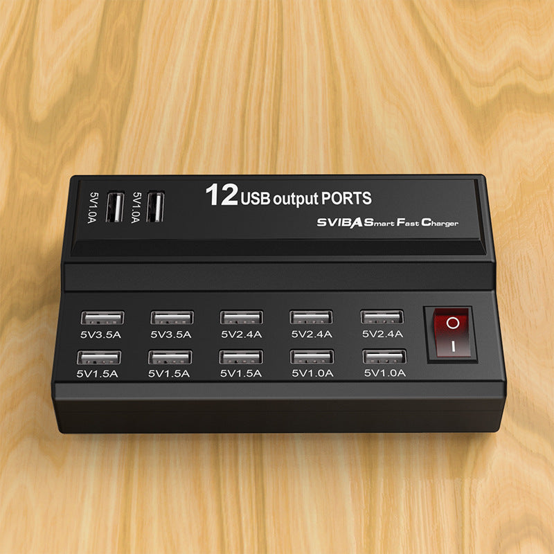 PowerHub 12X – Multi-Port USB Charging Station