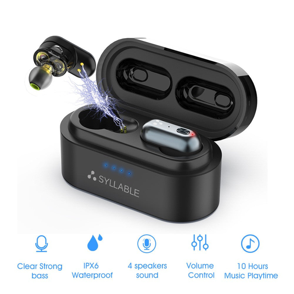 SYLLABLE S101 Bluetooth Earphones – Wireless Headset with Premium Sound & Comfort
