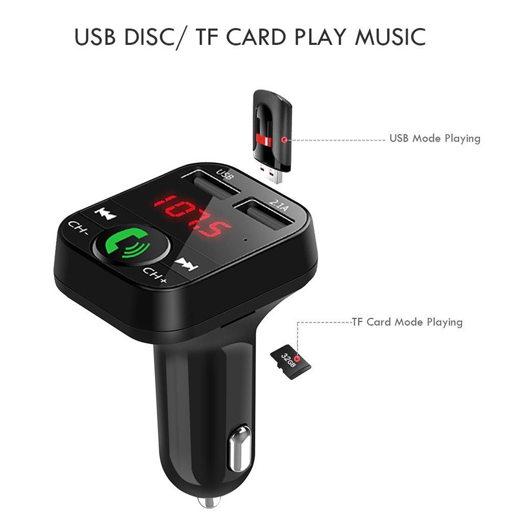AutoTune FM Transmitter Car Charger Receiver – Wireless Audio & Fast Charging Solution