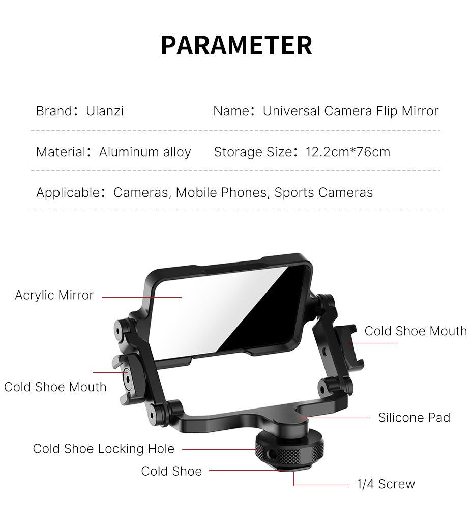 VlogMaster Ulanzi PT-14 SLR Camera Selfie Vlog Accessories