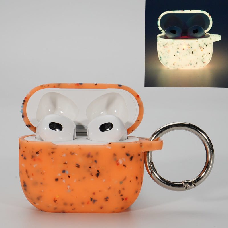 GlowBloom™: Luminous Floral Silicone Headphone Case