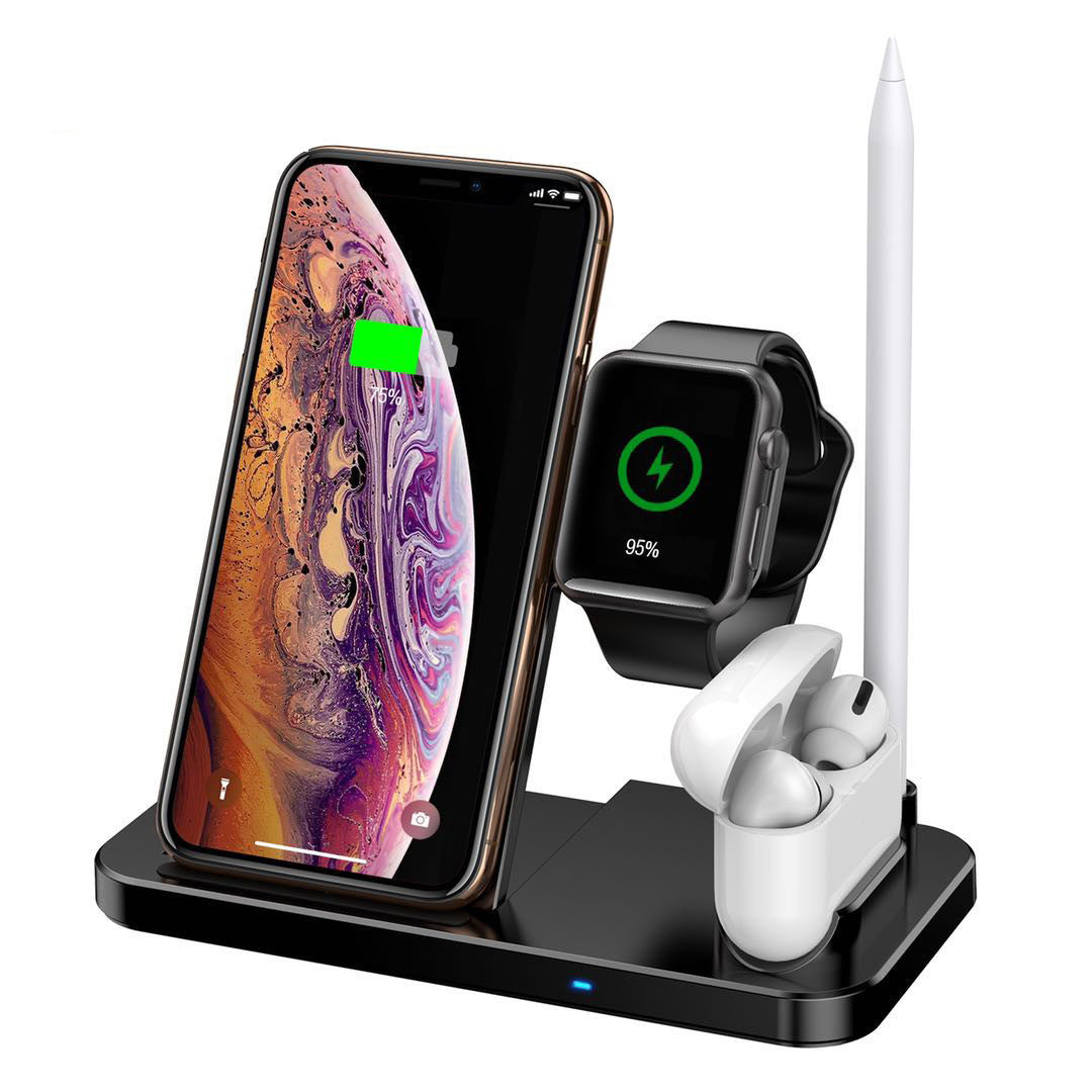 PowerHub 4X – Four-in-One Wireless Charger & Charging Station