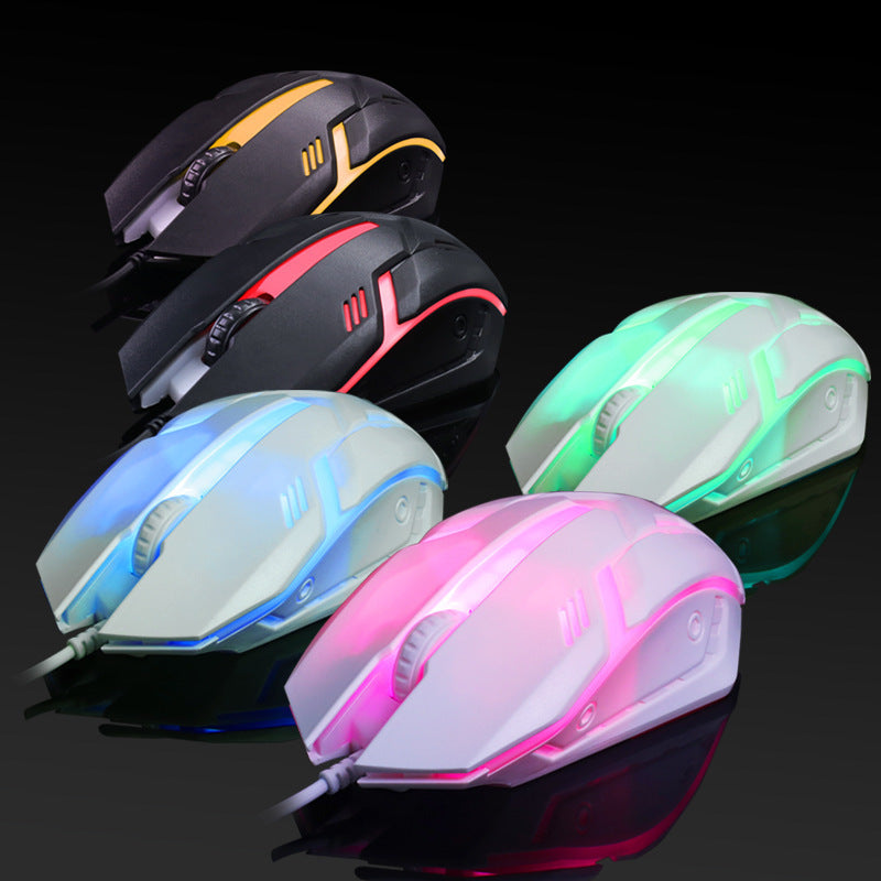 GlowTrack™ Spectrum: Colorful Wired Gaming Mouse