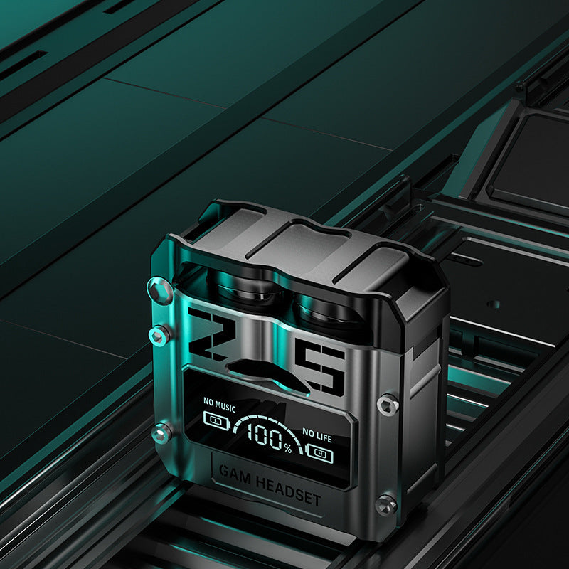 CyberPulse™ — Sci-Fi Metal Capsule Gaming Headset with Zero-Latency Audio