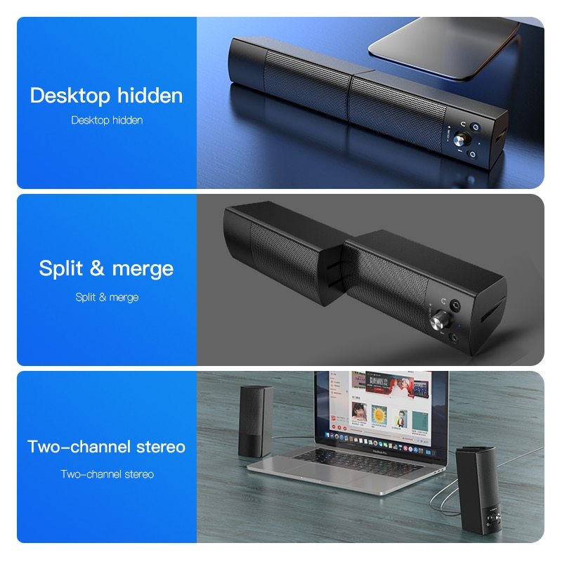 SoundWave™ Mini Bluetooth & USB Speaker System