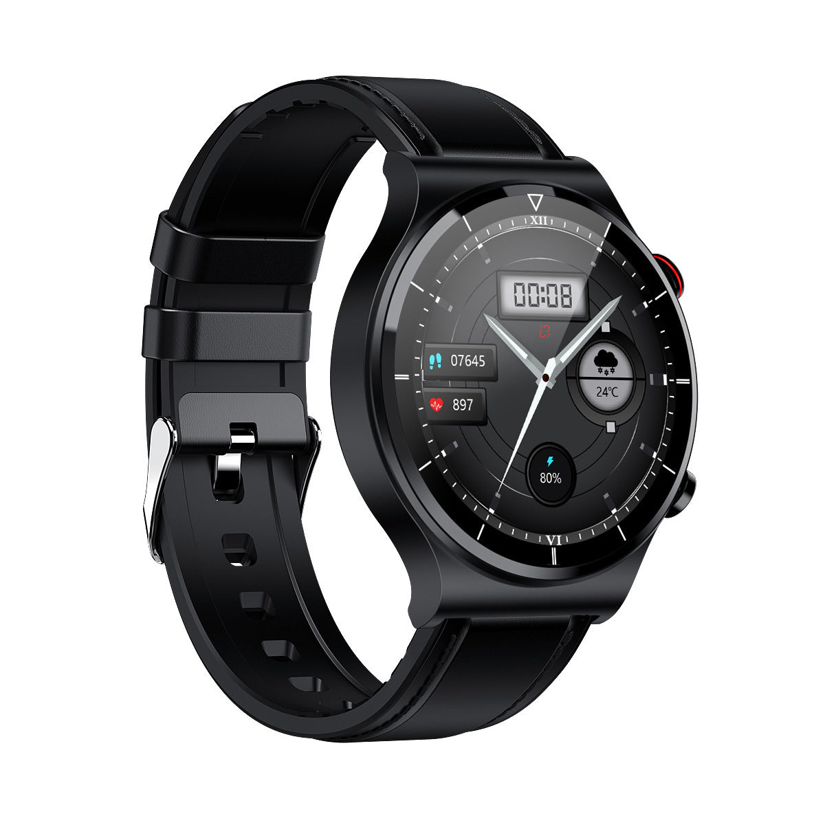 HealthSync Pro Smart Watch - Wireless Charging & ECG Monitoring