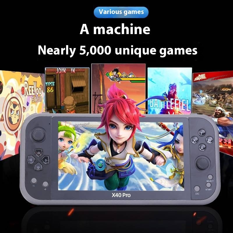 GamerX™ X40 PRO | 7-Inch Large Screen Portable Game Console