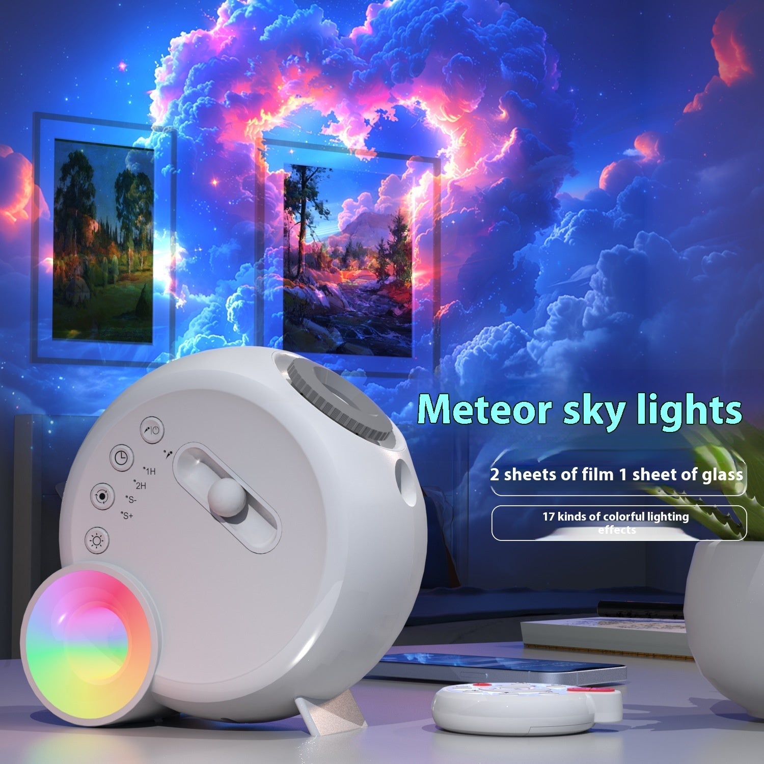 StellarGlow: Star Light Projector – Bedroom Focusing Atmosphere Projection Lamp