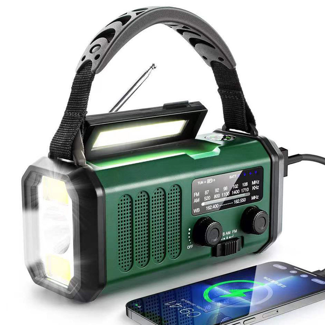 HelioCore™ X100 Emergency Solar Crank Radio & Power Hub
