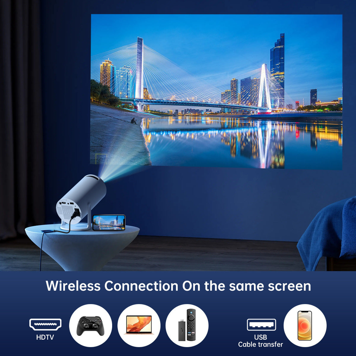 VisionAir™ 4K UltraSmart Portable Projector