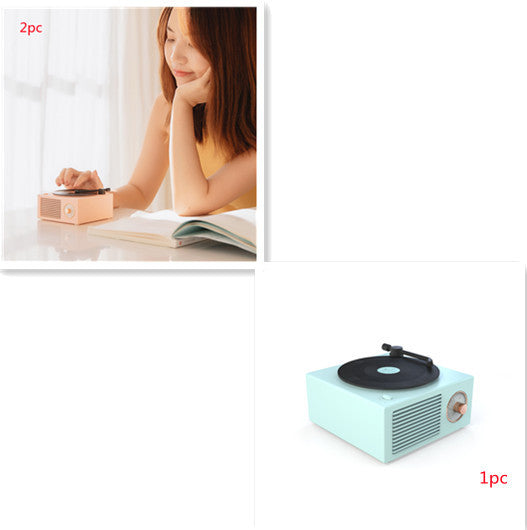 RetroSound Wireless Mini Phonograph – Bluetooth-Compatible Portable Speaker