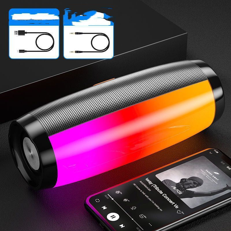 VibeSync 360 – High-Volume Bluetooth Speaker with Colorful LED Lights & Subwoofer