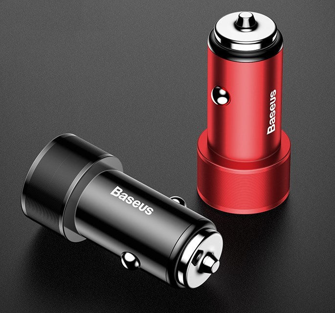 TurboCharge Mini 36W Dual USB Car Charger – Quick Charge 3.0 Fast Charging Power